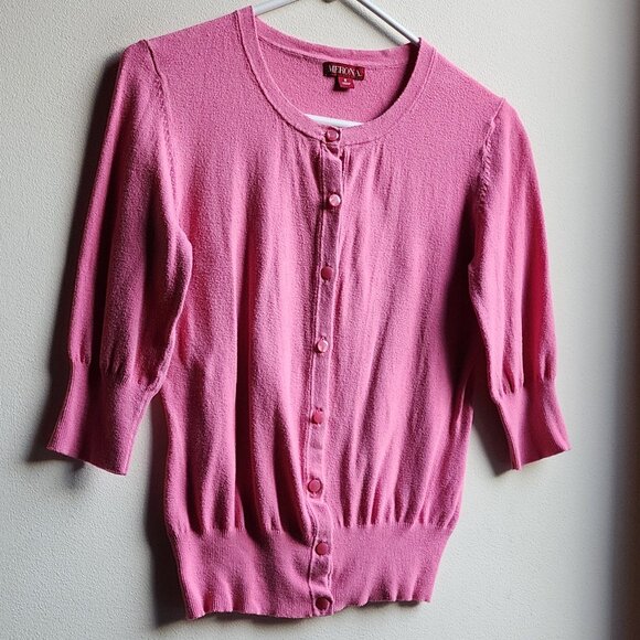 Merona Pink Feminine Button Down Cardigan Size Small - Picture 4 of 14